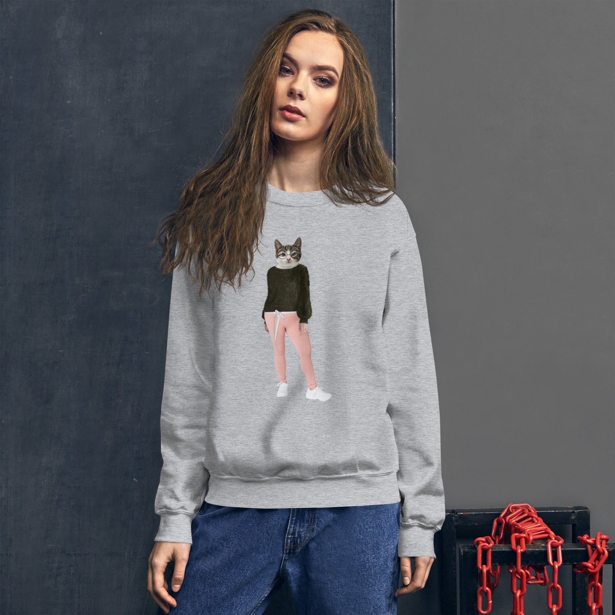 Preppy Kitty Unisex Sweatshirt